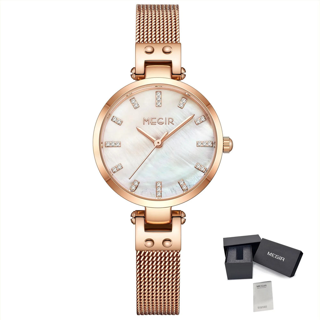 MEGIR Watches for Women Top Brand Fashion Ladies Wristwatch Waterproof Female Quartz Luxury Watch Montre Femme 7025