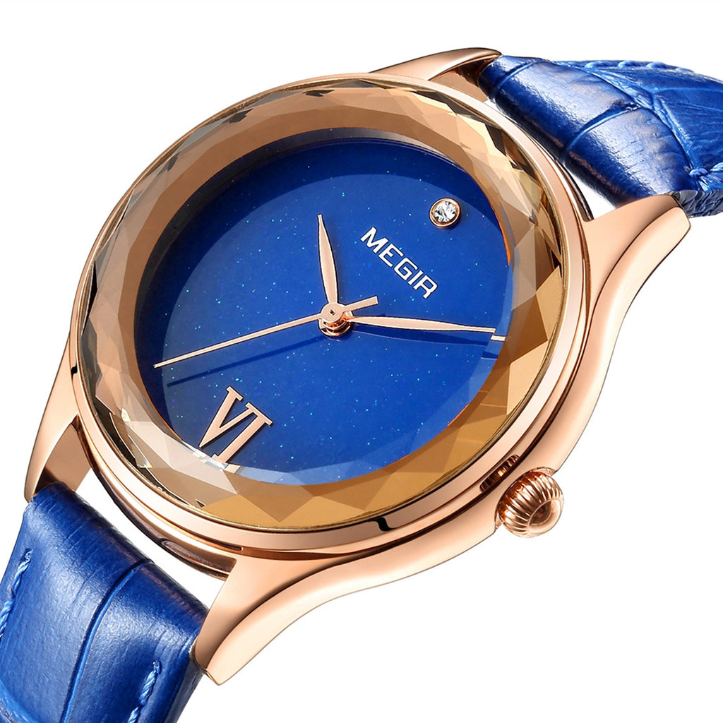 MEGIR Fashion Watch for Women Luxury Leather Casual Simple Quartz Wristwatch Waterproof Ladies Dress Clock Relogio Feminino 4208