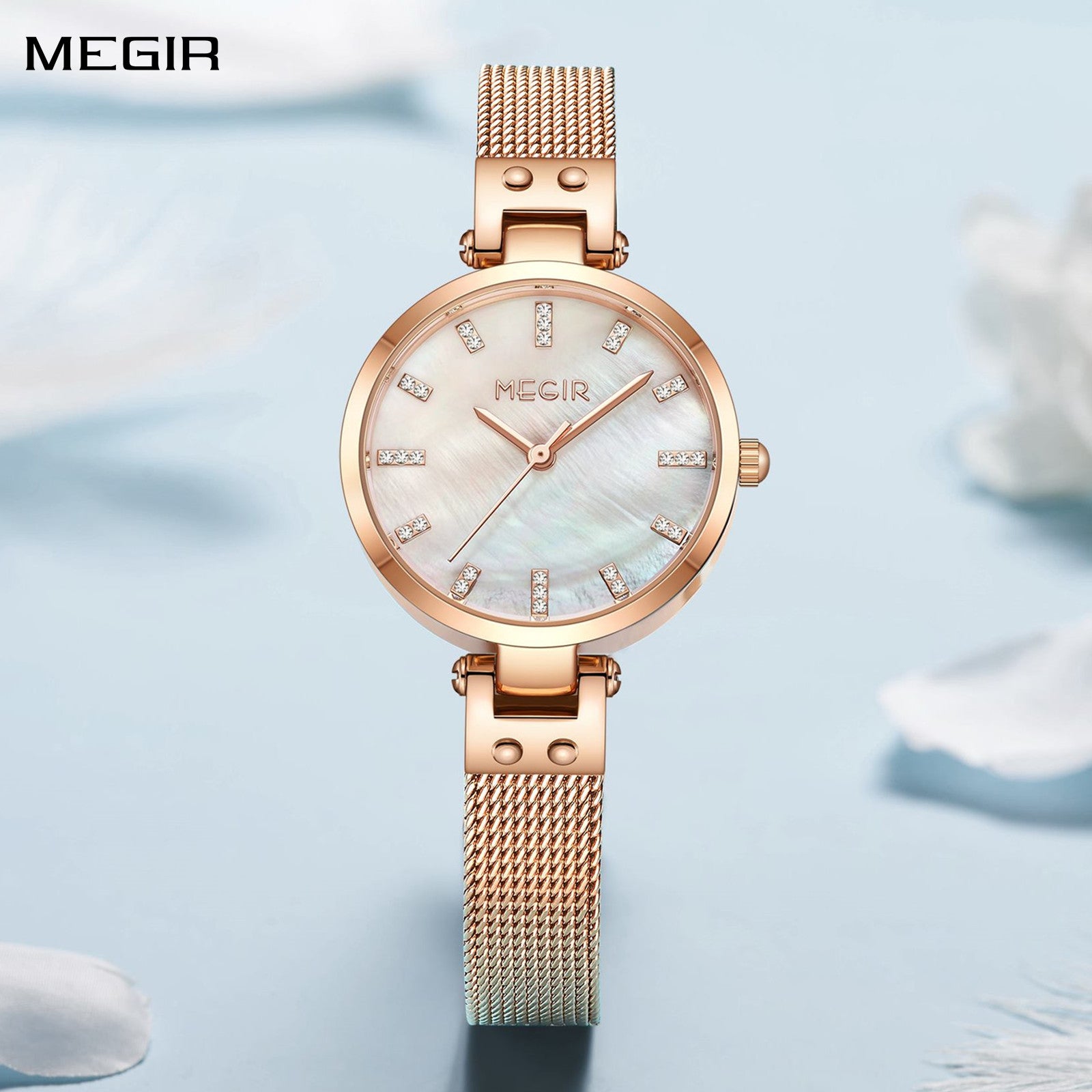 MEGIR Watches for Women Top Brand Fashion Ladies Wristwatch Waterproof Female Quartz Luxury Watch Montre Femme 7025