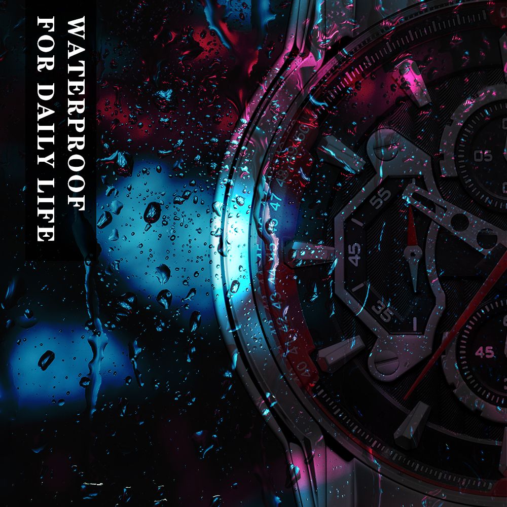 MEGIR Men's Watches Waterproof Luminous Sports Wristwatch Fashion Leather Strap Quartz Chronograph Clock Date Gift for Man 2104