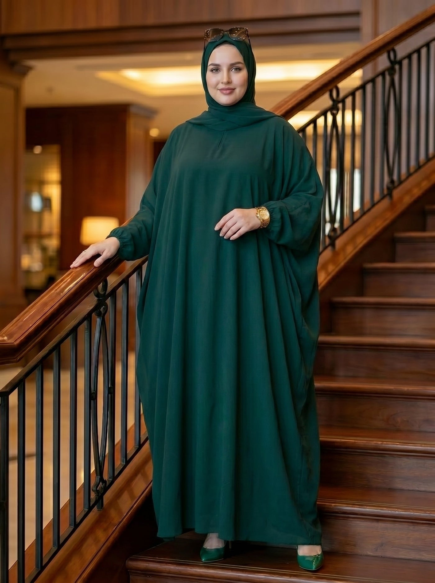 Baggy Abaya Bottle Green