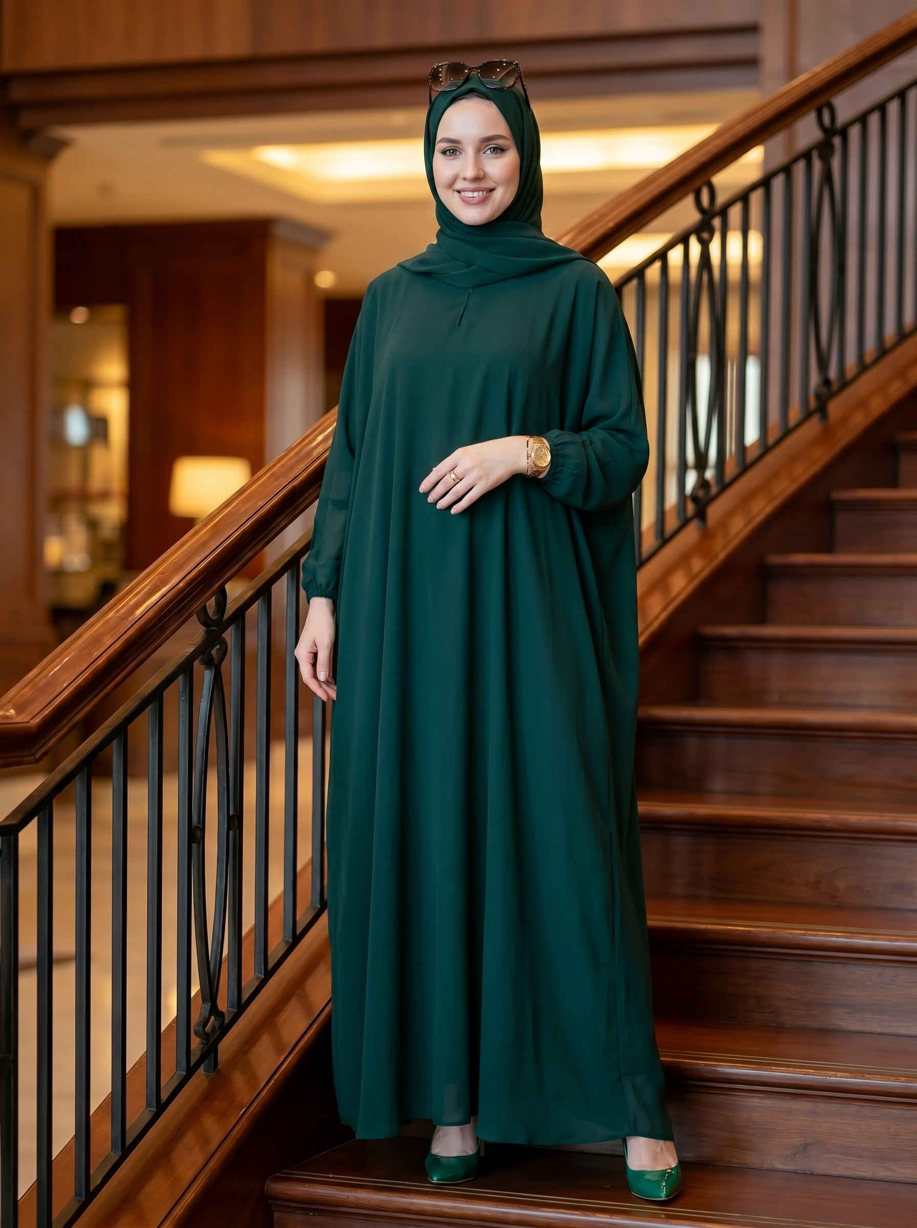Baggy Abaya Bottle Green