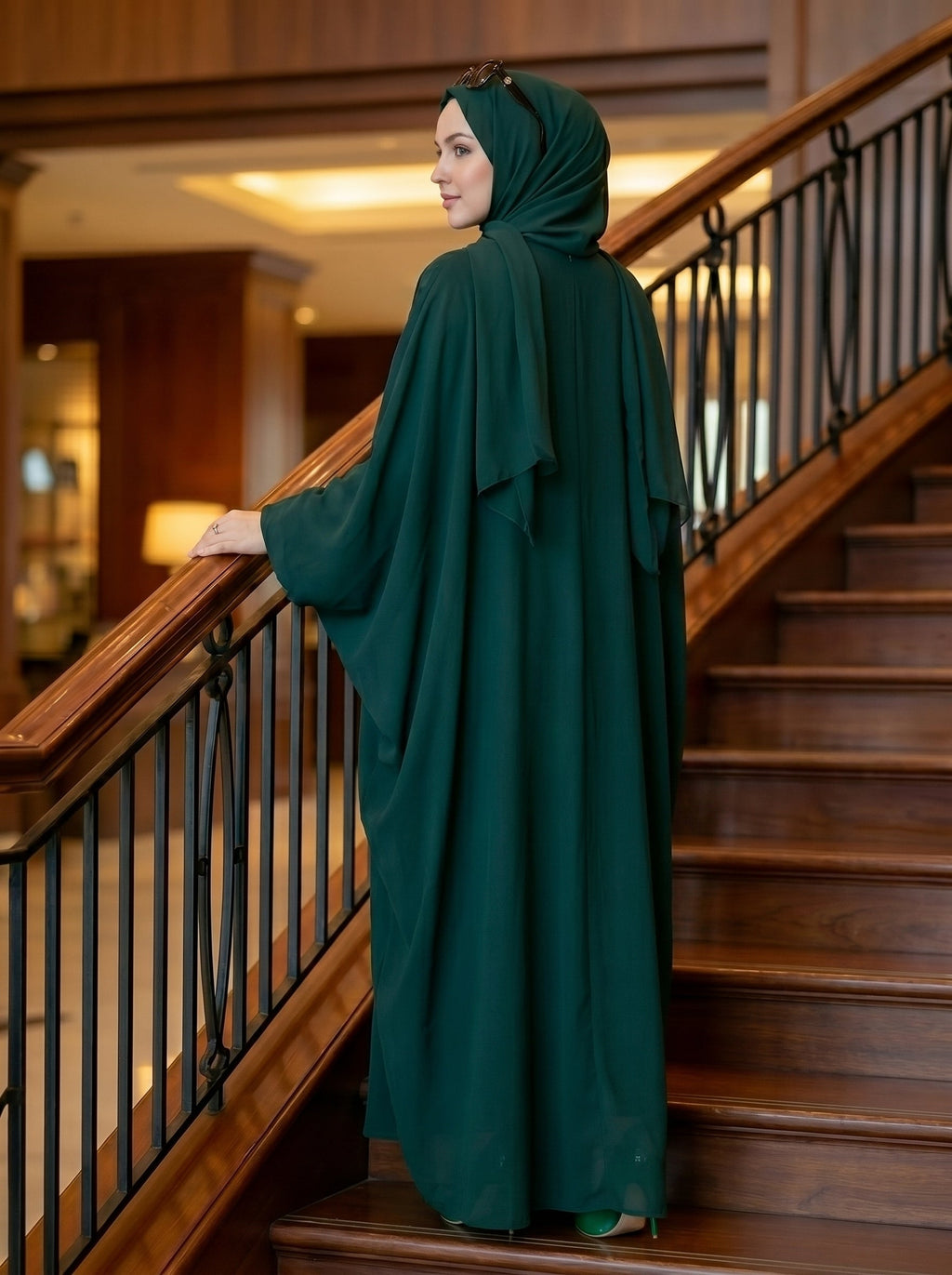 Baggy Abaya Bottle Green