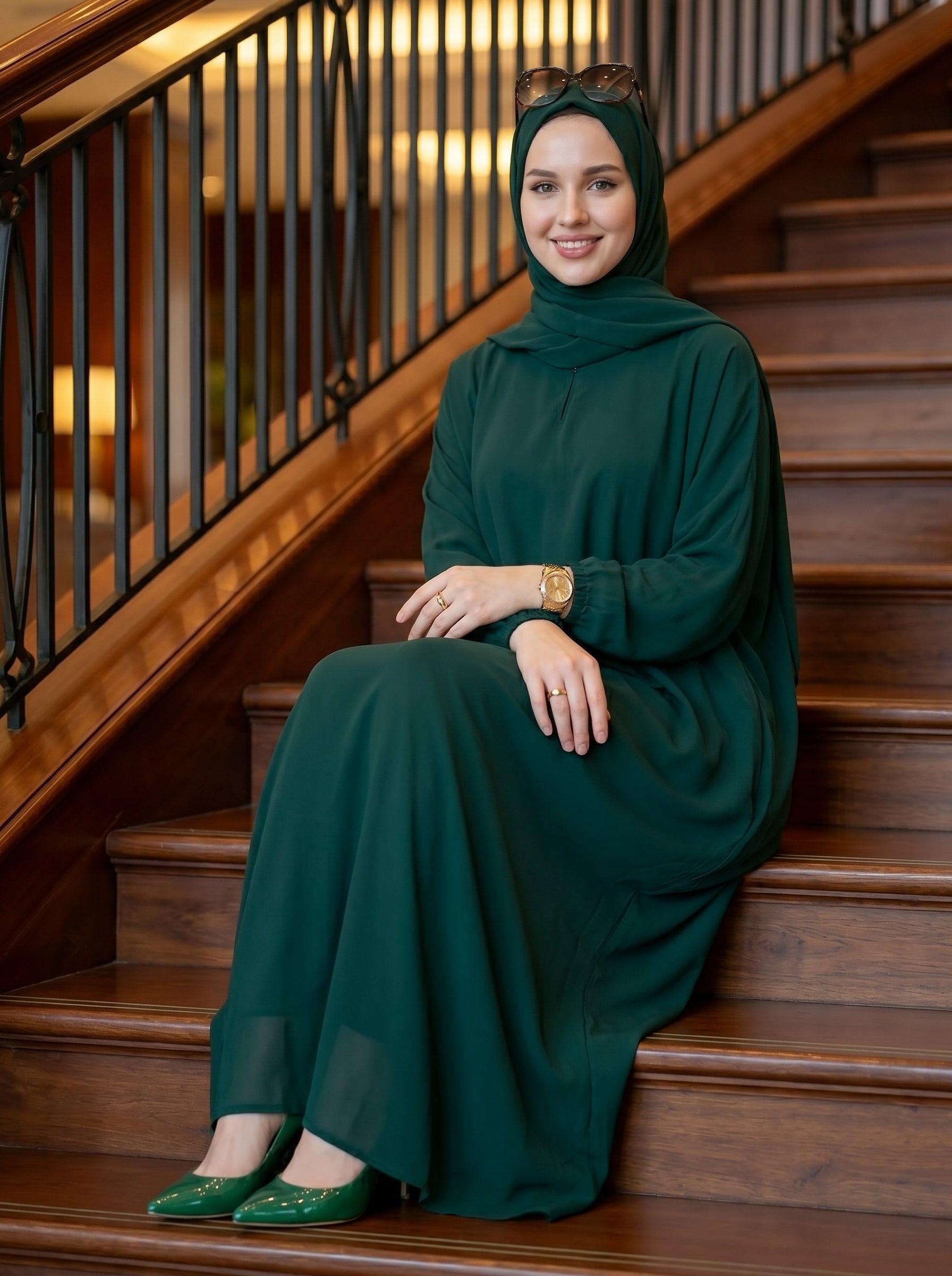 Baggy Abaya Bottle Green